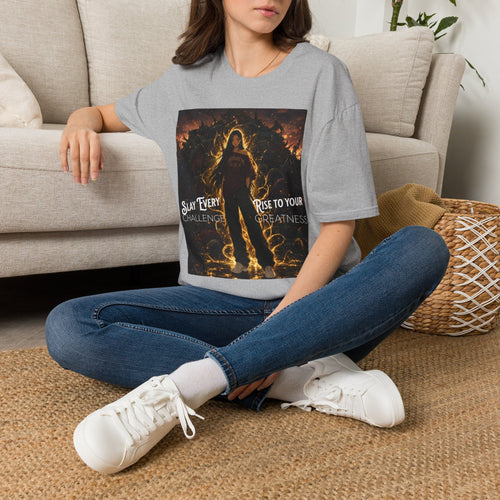 Anime Warrior T-Shirt — "Slay Every Challenge, Rise to Your Greatness"